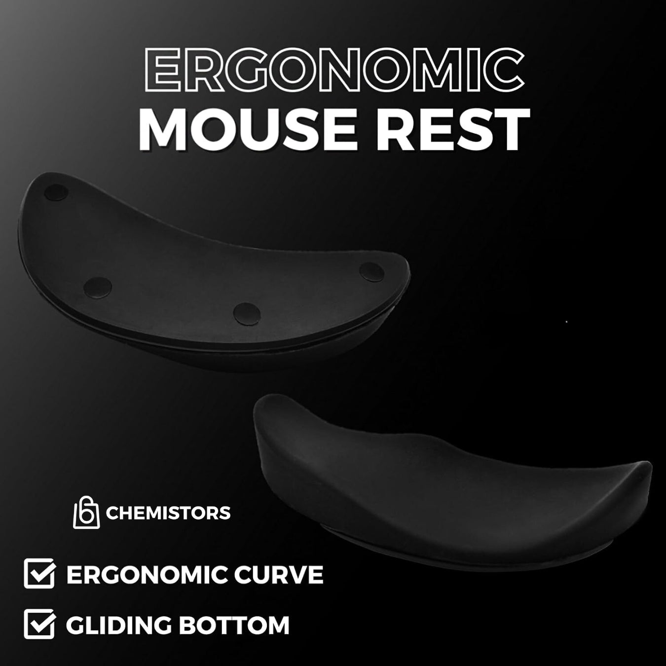 Chemistors™ Ergonomic Mouse Wrist Rest