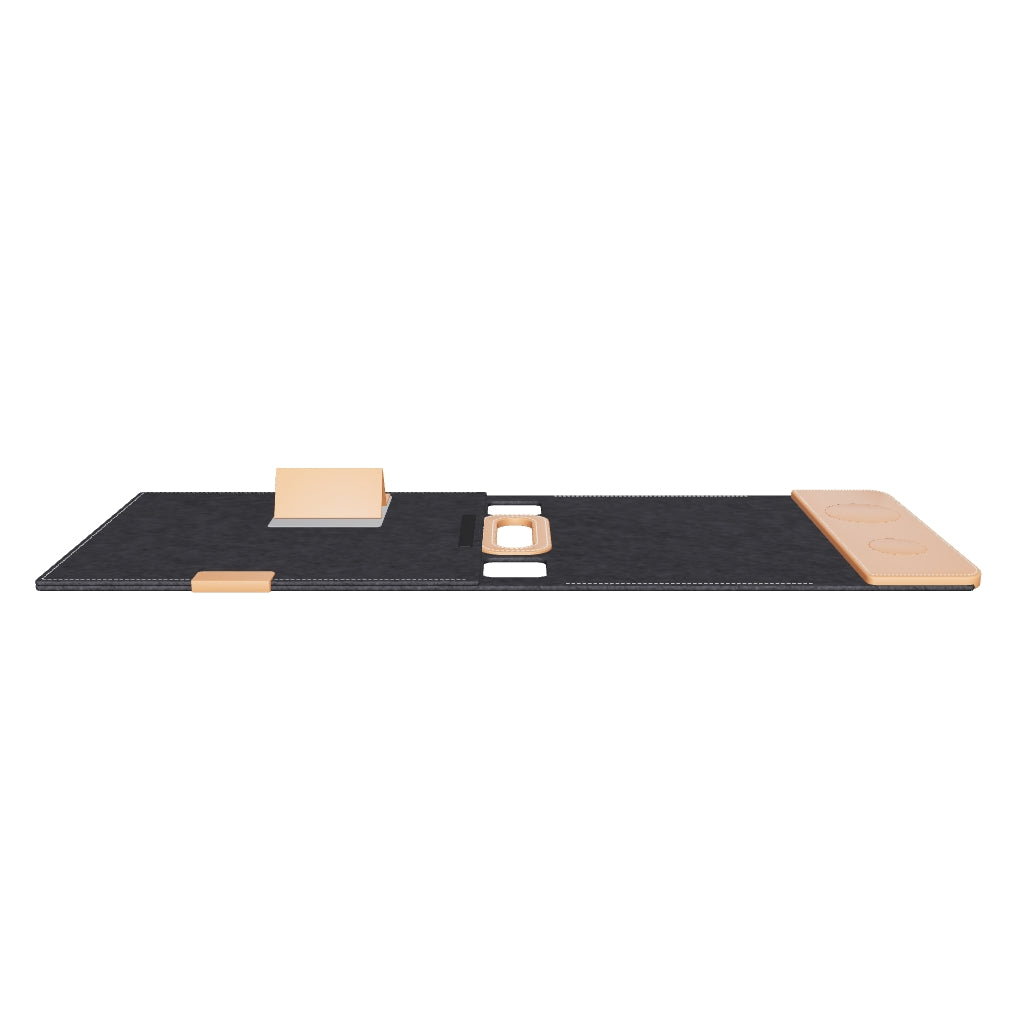 3D model of the Black Unfold sleeve opened into a desk mat