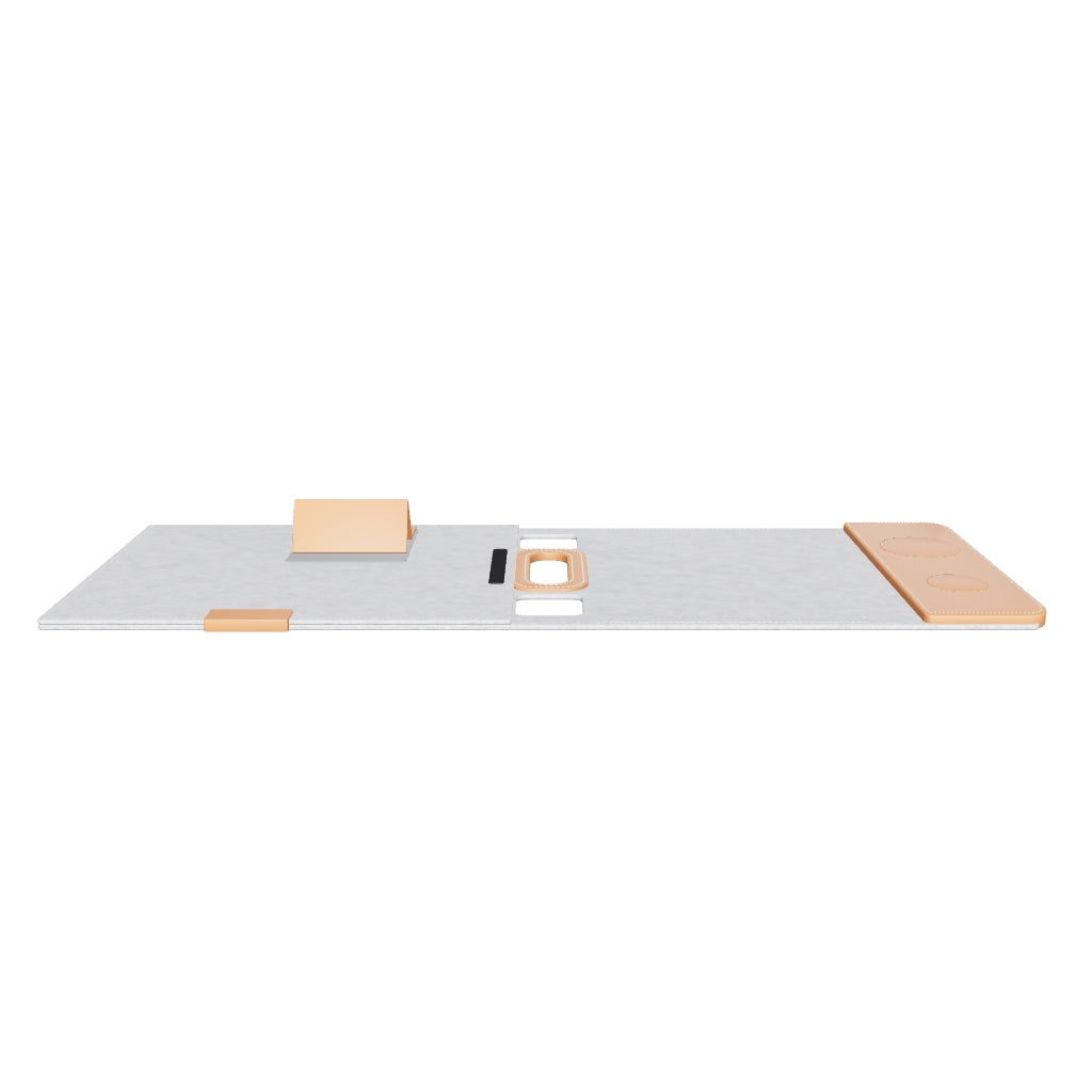 3D model of the Grey Unfold sleeve opened into a desk mat